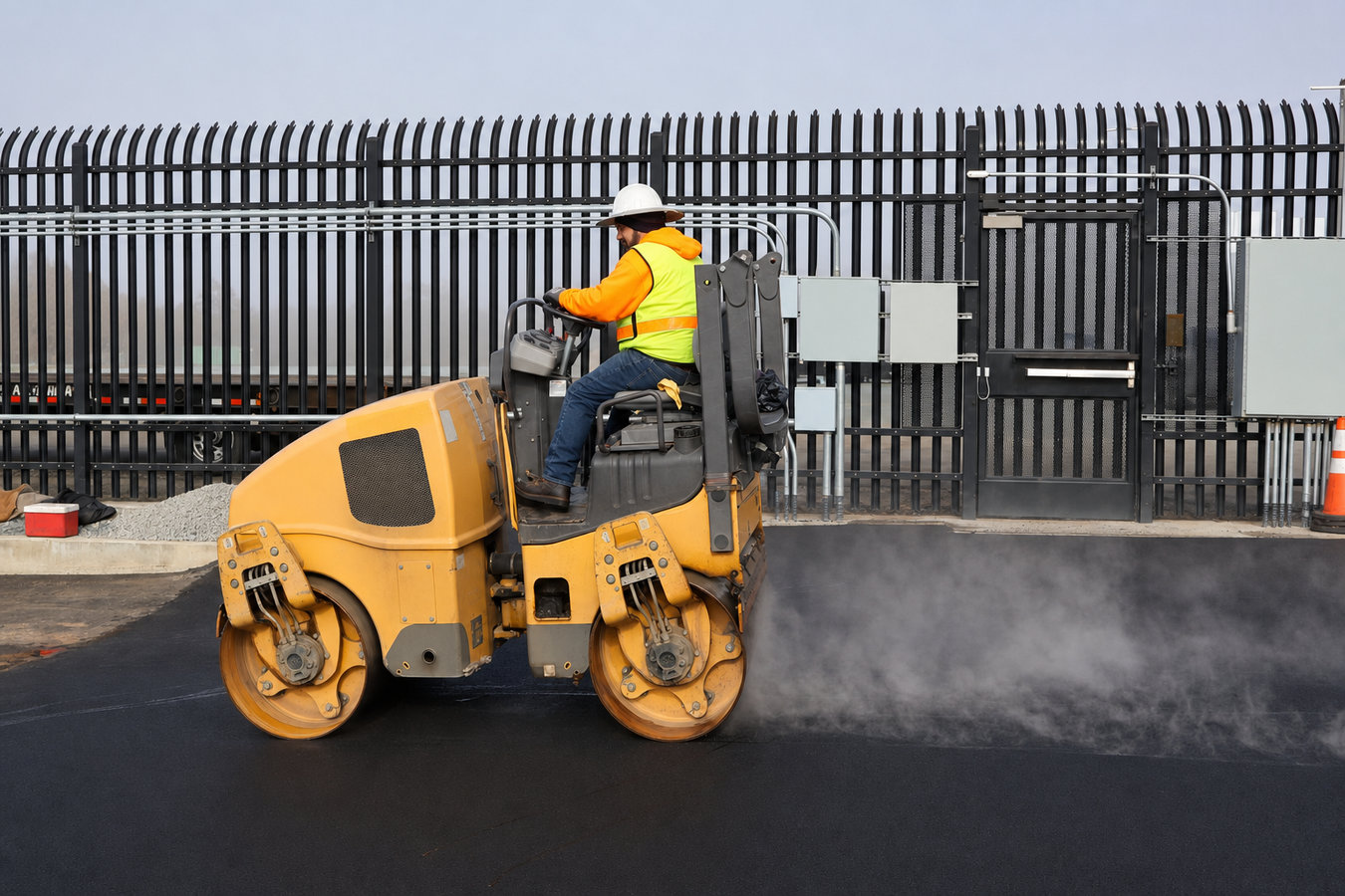 Commercial asphalt paving